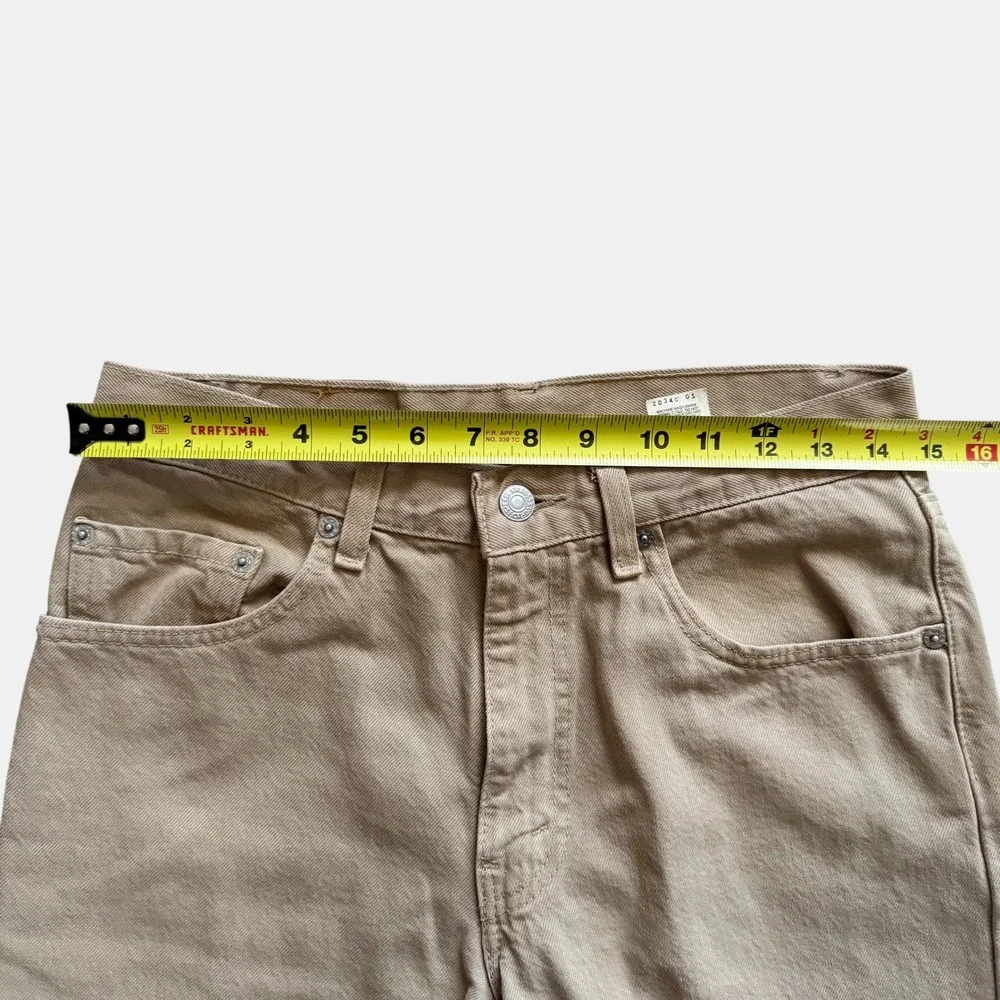 Levi's VTG 90s 550 Relaxed Fit Tapered Leg Jeans USA Khaki Tan‎ Mens 30x32 Y2K
